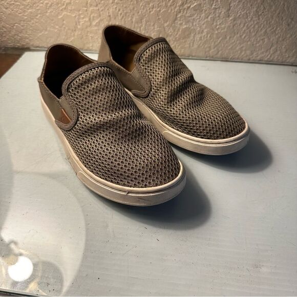 Olukai Pehuea Women's Size 8 Euro 38 Breathable Slip-On Sneakers in Tapa - Picture 1 of 9